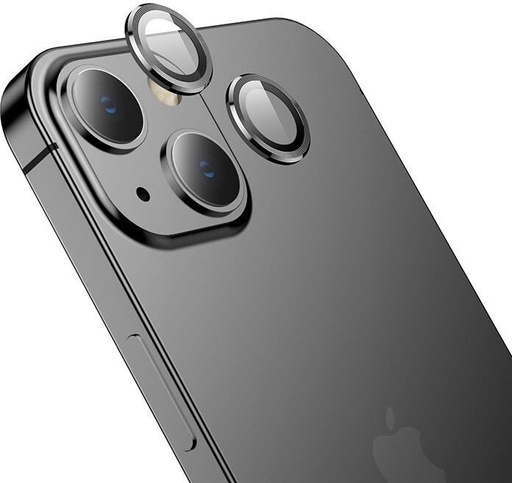 Apple iPhone 15 / iPhone 15 Plus Hoco eagle eye metal kamera ochranné sklo čierny