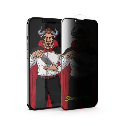 Apple iPhone 14 Pro (6.1) OX Warrior Mr. Magic privacy ochrana proti nahliadaniu ochranné sklo priehľadný (čierny rám)