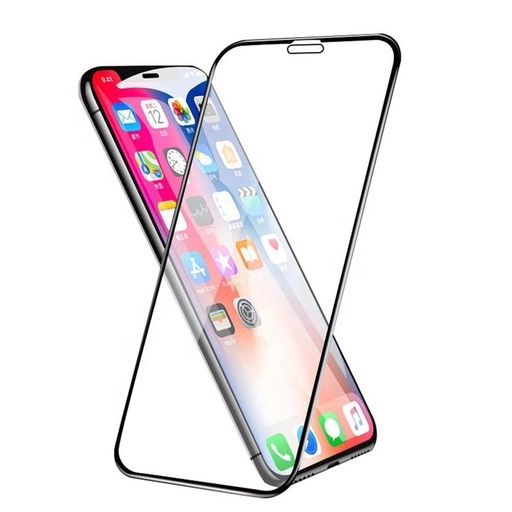 Apple iPhone 14 Pro (6,1) 5D ochranné sklo celý na displej, priehľadný (čierny s rámom)