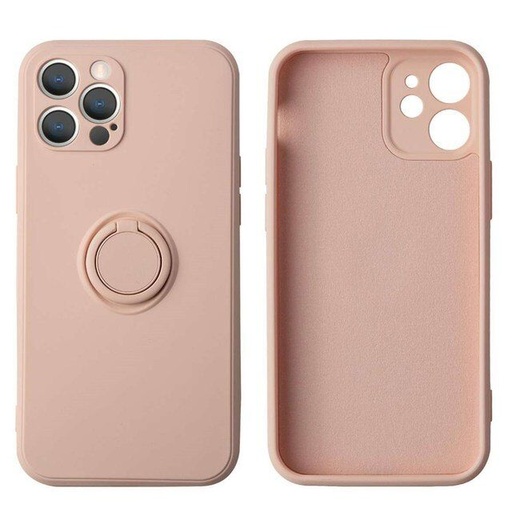 Apple iPhone 13 Pro finger grip magnetický zadný kryt (Ružový)