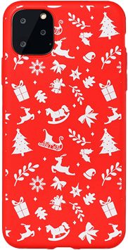 Apple iPhone 12 / iPhone 12 Pro Chirstmas Moose, Santa Claus silikónový zadný kryt (6. vzor)