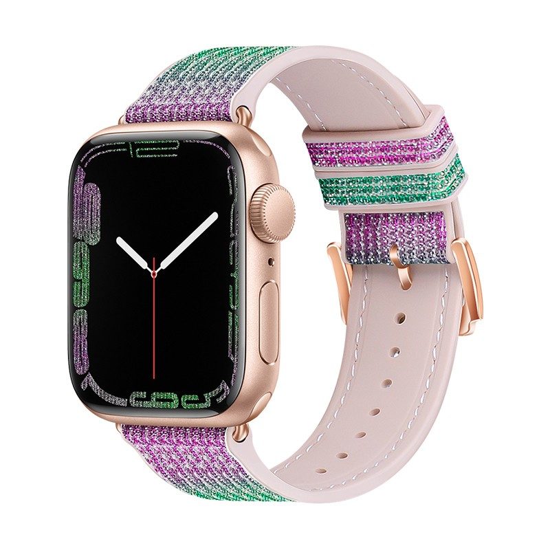 [6931474788016] Apple Watch 42mm / Watch 44mm / Watch 45mm / Watch 49mm HOCO WA11 diamond smartwatch strap purple