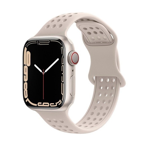 Apple Watch 42mm / Watch 44mm / Watch 45mm / Watch 49mm HOCO WA08 inteligentné hodinky remienok strieborný