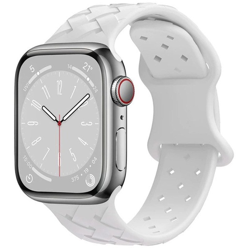 Apple Watch 38mm / Watch 40mm / Watch 41mm HOCO WA16 bamboo remienok biely