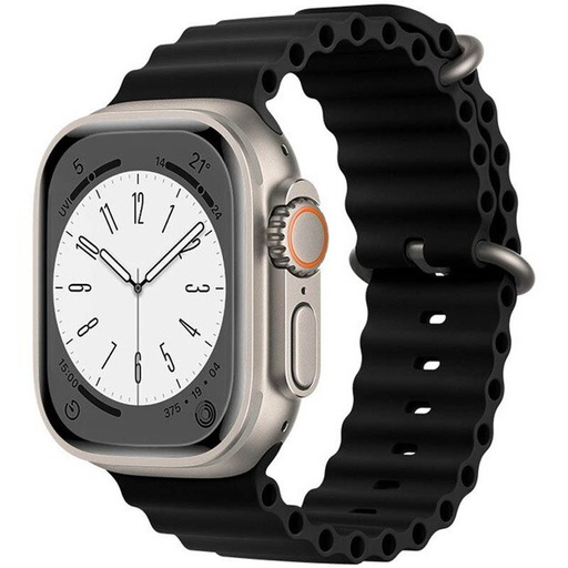 Apple Watch 38mm / Watch 40mm / Watch 41mm HOCO WA12 silikónový remienok čierny