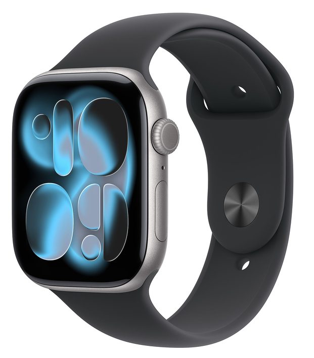 [MEQX4] Apple Watch 11 42mm Aluminium Space Gray with Black Sport Band M/L MEQX4