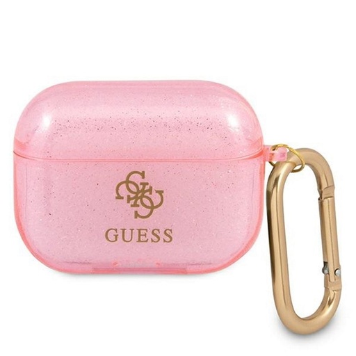 AirPods Pro Guess Glitter puzdro (Ružový) - GUAPUCG4GP
