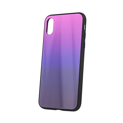 Apple iPhone 11 aurora glass zadný kryt (Ružovo-čierny)