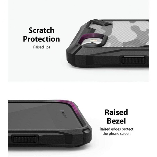 Apple iPhone 7/8/SE 2020/ SE 2022 RINGKE Fusion X odolný proti nárazu zadný kryt (Čierny)