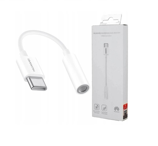 Huawei CM20 type-c rozdeľovač (type-c nabíjačka port+3,5mm jack zásuvka) , biely