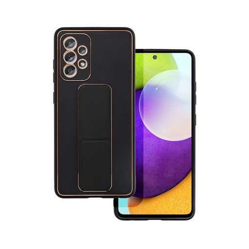 Samsung Galaxy A52 4G/A52 5G/A52s 5G koža ochranné puzdro vysúvací so stojanom, magnetický držiak do auta kompatibilný (Čierny)