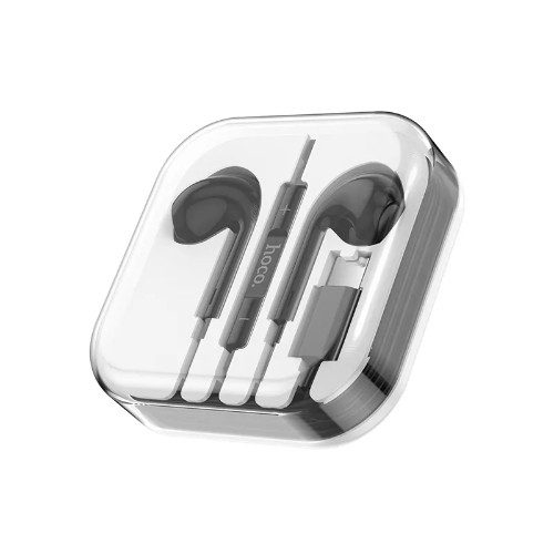 Hoco M1 Max headset (type-c), drôtový slúchadlo Type-C s konektorom a s mikrofónom, čierny