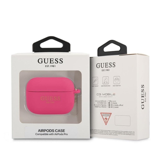 AirPods Pro Guess 4G Charms puzdro (Ružový) - GUAPLSC4EF