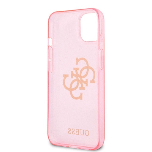 Apple iPhone 13 mini Guess TPU Big 4G Full Glitter puzdro (Ružový) – GUHCP13SPCUGL4GPI