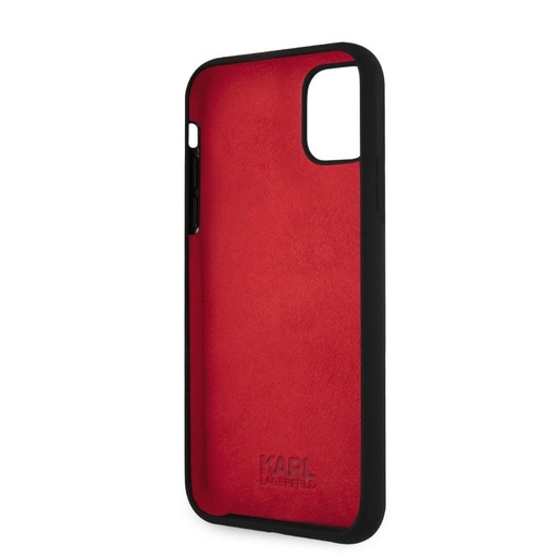Apple iPhone 11 (Čierny) Karl Lagerfeld Choupette Head puzdro - KLHCN61SLCHBK