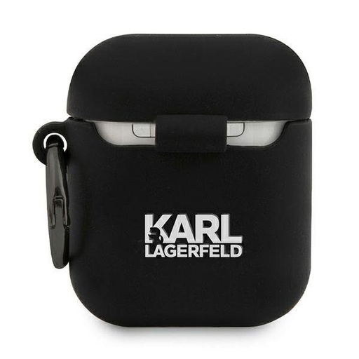 Apple AirPods 1/2 Karl Lagerfeld Rue St Guillaume puzdro (Čierny) – KLACA2SILRSGBK