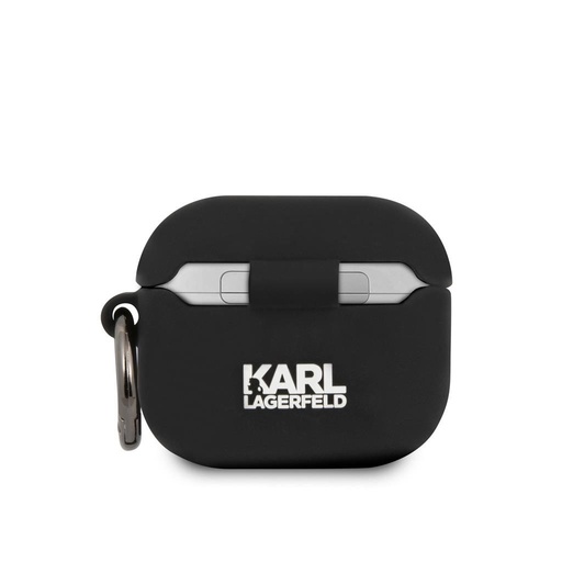 Apple AirPods 3 Karl Lagerfeld Rue St Guillaume puzdro (Čierny) – KLACA3SILRSGBK