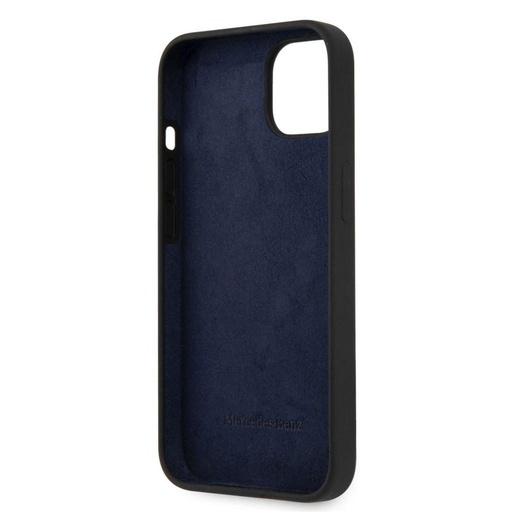 Apple iPhone 13 Mercedes liquid silicone zadný kryt (Čierny) - MEHCP13MSIPBK