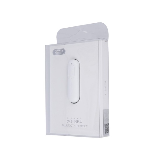 XO BE4 bluetooth headset, biely