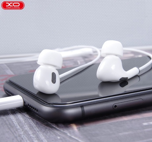 XO EP24 bluetooth-os drôtový slúchadlo, s mikrofónom,Lightning s konektorom, biely