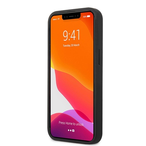 Apple iPhone 13 AMG koža zadný kryt (Čierny) - AMHCP13MGSEBK