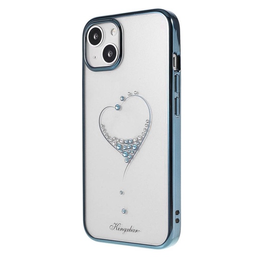 Apple iPhone 13 Kingxbar wish series Swarovski s kamienkami zadný kryt (Modrý)