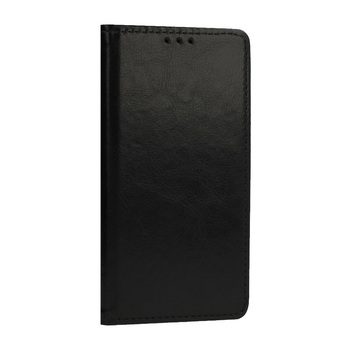 Apple iPhone 13 originálny koža knižkové puzdro (Čierny)
