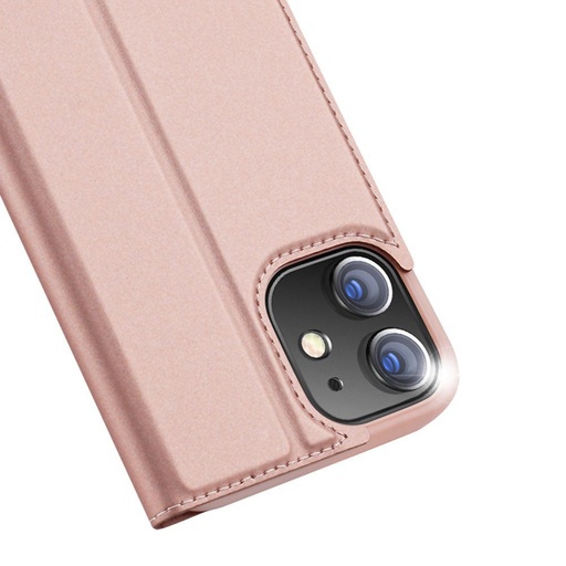 Apple iPhone 12/12 Pro DUX DUCIS skin koža knižkové puzdro (Ružový)