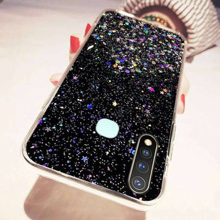 Apple iPhone 13 Pro Max glue glitter zadný kryt (Čierny)