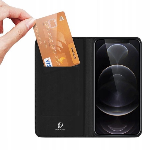 Apple iPhone 13 Pro Max DUX DUCIS skin koža knižkové puzdro (Čierny)