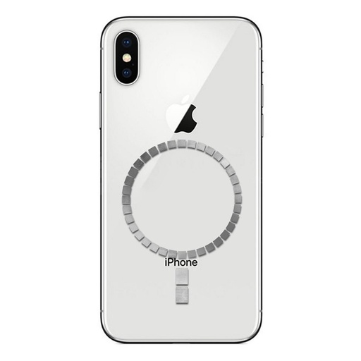 magsafe kompatibilný univerzálny kov kotúč sivý