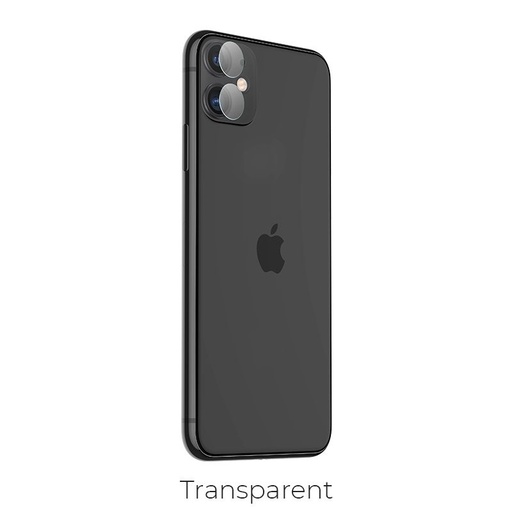 Apple iPhone 11 s kovovým rámom kamera ochranný ochranné sklo , priehľadný
