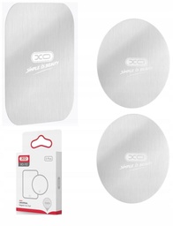 XO Y2 magnetický upevňovacia platňa sada do auta k držiakom 3 db (Strieborný)