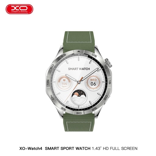 XO Watch 4 AMOLED inteligentné hodinky (Zelený) – športové hodinky, prijatie hovoru, farebný displej