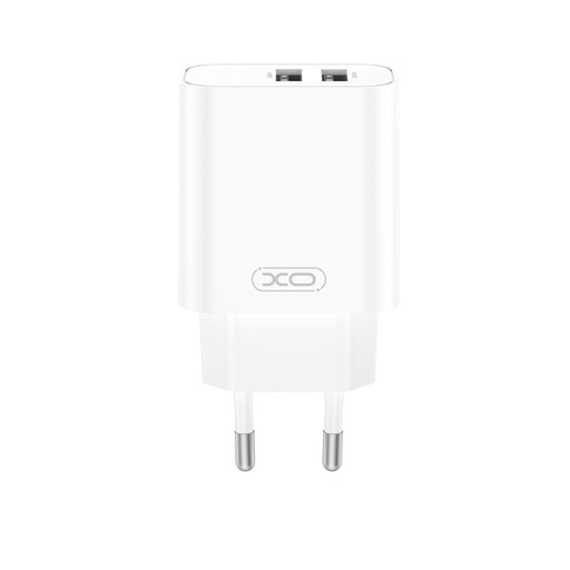 XO CE34 nástenný nabíjačka 2×USB 2.4A (Biely)