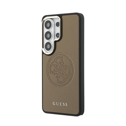 Guess PU Perforated 4G Logo Magnetic Samsung Galaxy S26 Ultra (Hnedý)