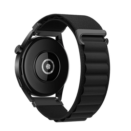 Forcell F-Design FS05 polyester vláknitý remienok Samsung Galaxy Watch 22 mm (Čierny)
