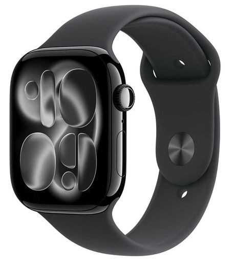 Apple Watch 11 42mm Aluminium Jet Čierny with Čierny Sport Band M/L MEQU4