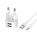 2 USB port, microUSB kábel