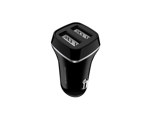 Borofone BZ2 do auta nabíjačka (2xUSB port), 5V 2,4A, čierny