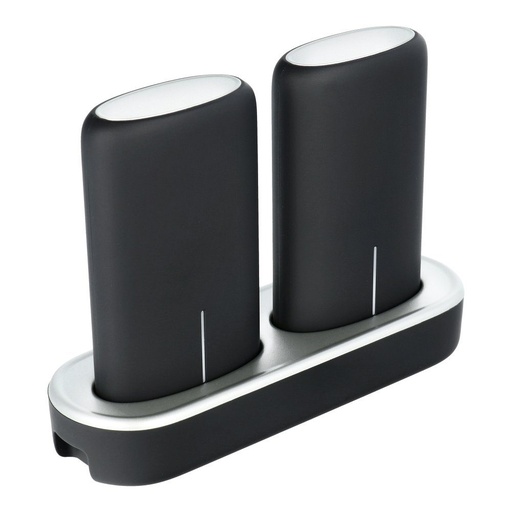 power bank, 5000 mAh, dok, 2db, čierny