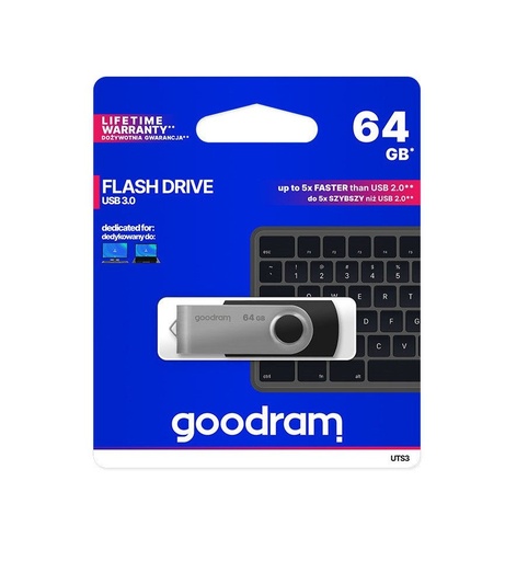 Goodram 128GB USB 3.0 pendrive, Čierny