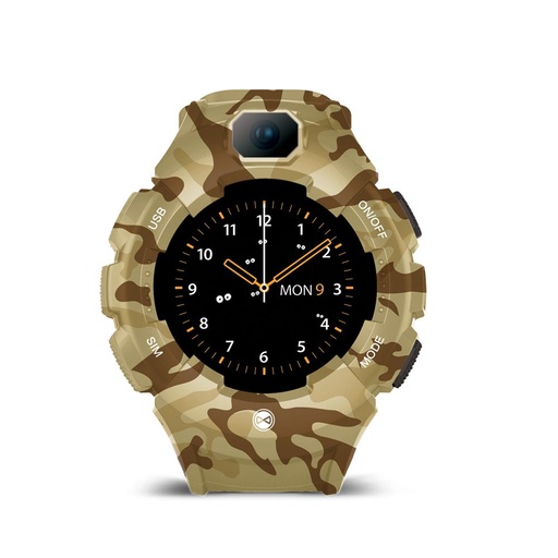 Forever Care Me KW-400 detský inteligentné hodinky, military