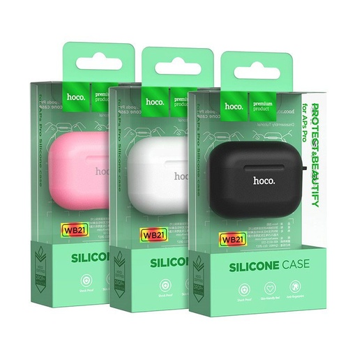 Apple Airpods Pro Hoco WB21 silikónový puzdro (Čierny)