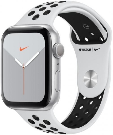 Apple watch Series 5 Nike 44mm, strieborný