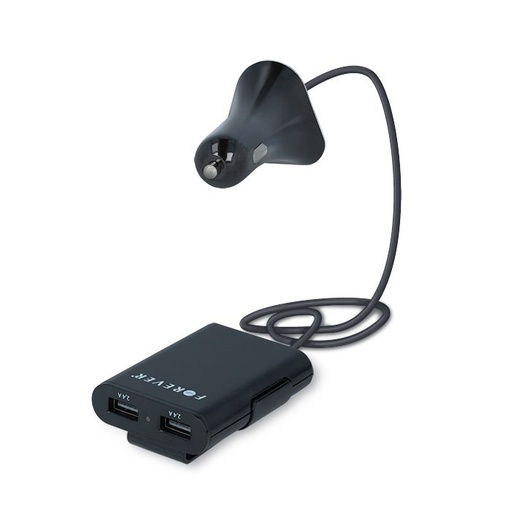Forever do auta nabíjačka (4 USB port), čierny