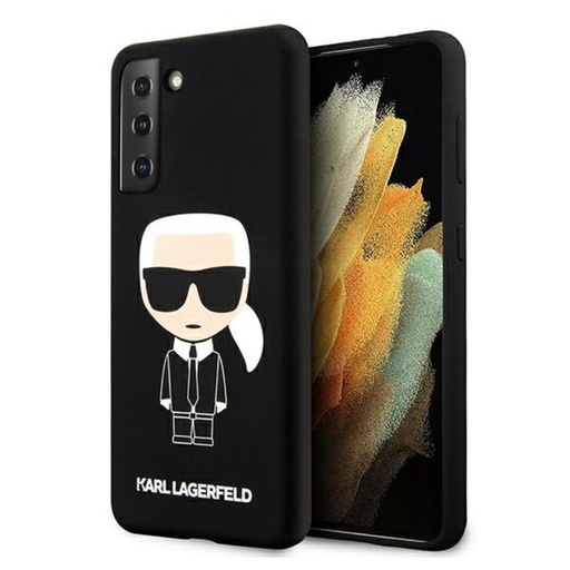 Samsung Galaxy S21 5G Karl Lagerfeld iconic prémiový zadný kryt (Čierny)