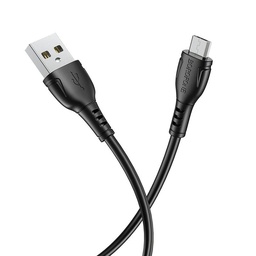 Borofone BX51 microUSB kábel, 1M, 3A, čierny