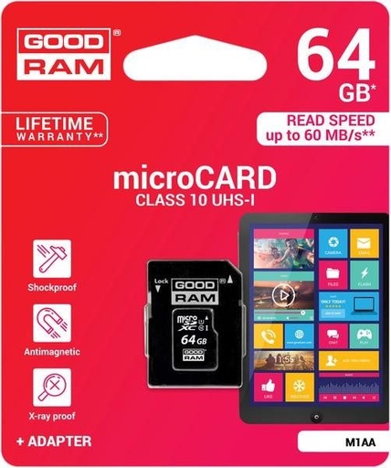Goodram microSDHC 64GB class10 pamäťová karta