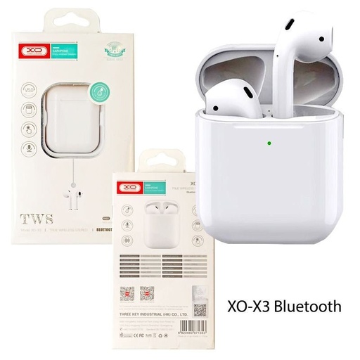 XO X3 bezdrôtový Bluetooth slúchadlo (Biely)